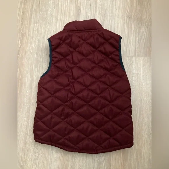 Lucky Brand Kids Quilted Burgundy Vest - 4T - Picture 5 of 5
